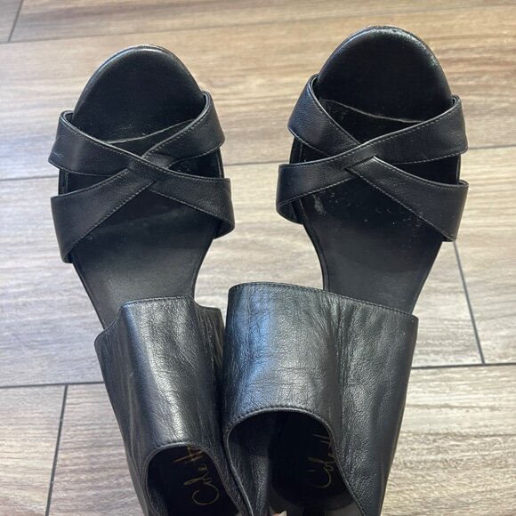 Cole Haan Nike Air Natasha Stiletto Heels Women's 9.5B Black Leather Business - Picture 15 of 16